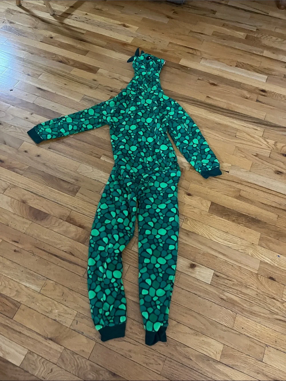 The Children's Place Green Dino-Print Hooded One-Piece